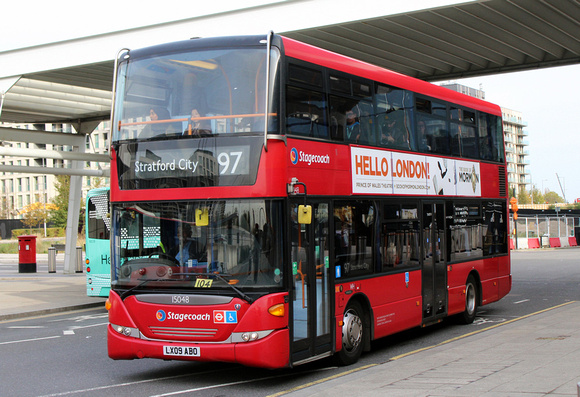 Route 97, Stagecoach London 15048, LX09ABO, Stratford