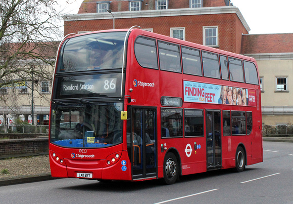 Route 86, Stagecoach London 19823, LX11BKY, Romford