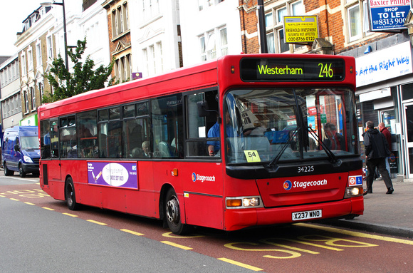 Route 246, Stagecoach London 34225, X237WNO, Bromley