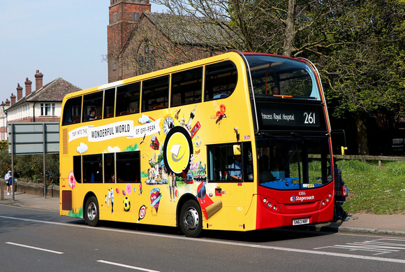 Route 261, Stagecoach London 10186, SN63NBF, Burnt Ash Hill