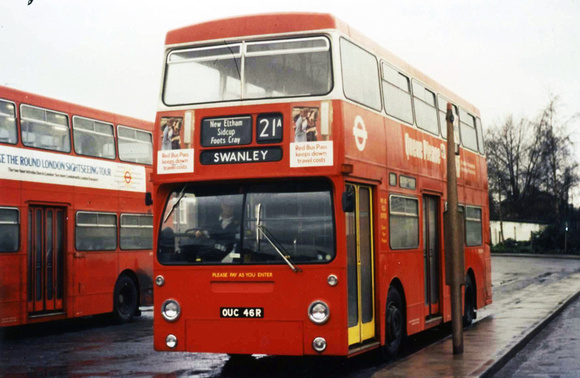 Route 21A, London Transport, DMS2046, OUC46R, Eltham
