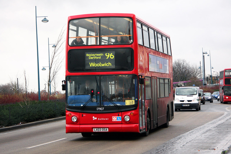 London Bus Routes | Route 96: Bluewater - Woolwich | Route 96, Selkent ...