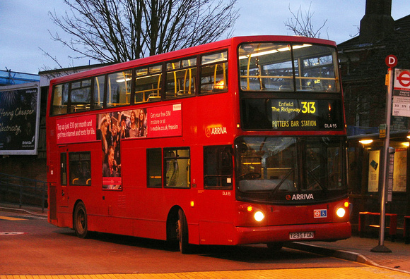 Route 313, Arriva London, DLA95, T295FGN, Chingford Stn