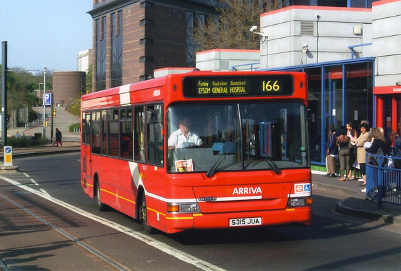 Route 166, Arriva London, DDL15, S315JUA, Croydon