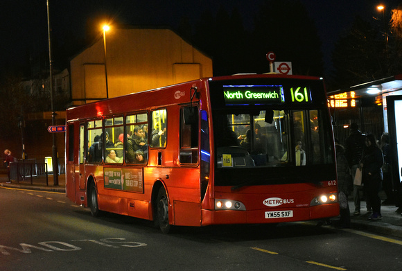Route 161, Metrobus 612, YM55SXF, Eltham