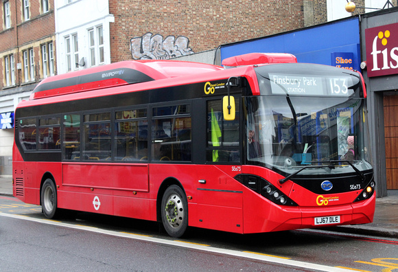 Route 153, Go Ahead London, SEe73, LJ67DLE, Seven Sisters Road
