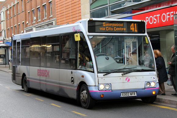 Route 41, First Essex 53133, EO02NFR, Chelmsford