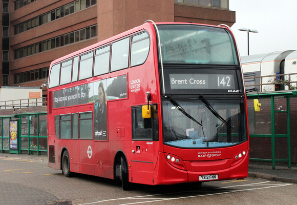 Route 142, London Sovereign, ADE40407, YX12FNN, Watford Junction