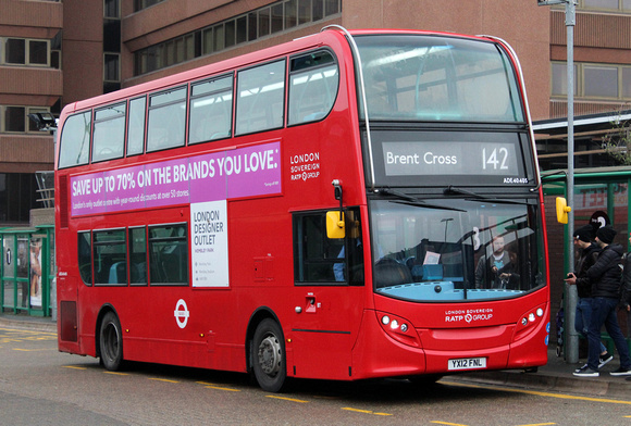 Route 142, London Sovereign RATP, ADE45405, YX12FNL, Watford Junction