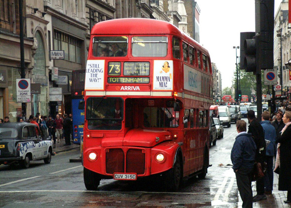 Route 73, Arriva London, RML2315, CUV315C, Oxford Street