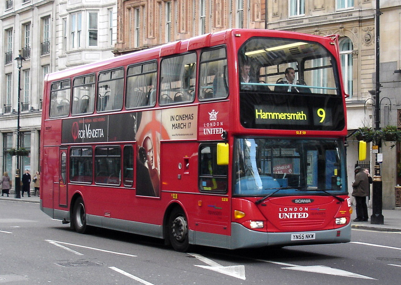 bus no 9 route london