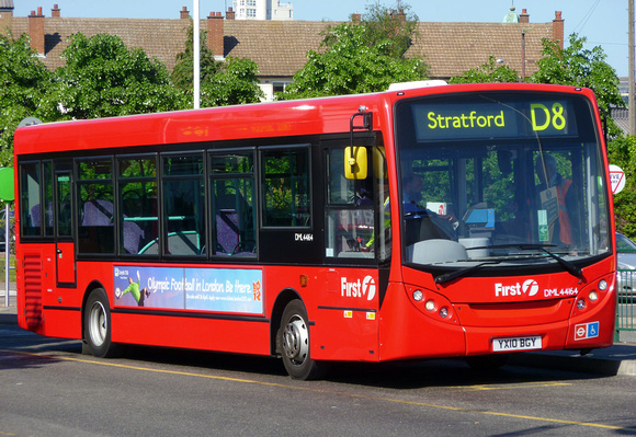 Route D8, First London, DML44164, YX10BGY