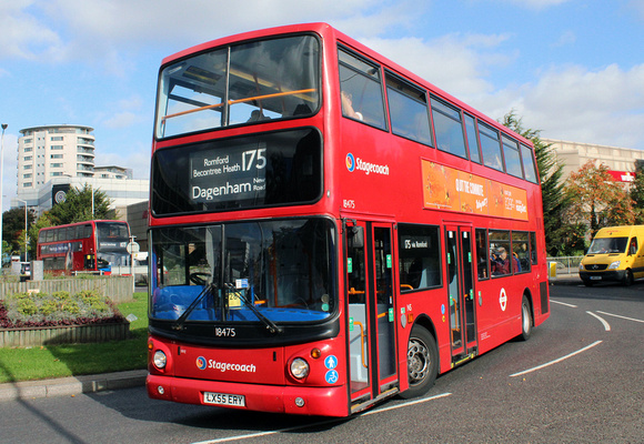 Route 175, Stagecoach London 18475, LX55ERY, Romford