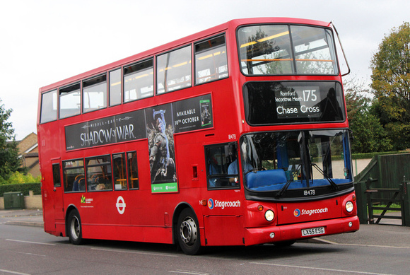 Route 175, Stagecoach London 18478, LX55ESG, Chase Cross Road