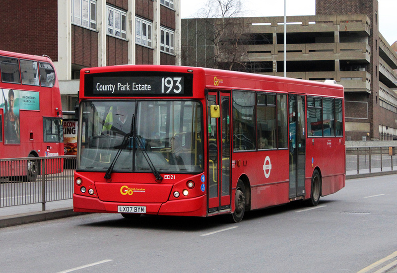 London Bus Routes Route 193 County Park Estate Romford Queens