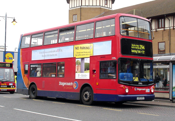 Route 294, Stagecoach London 17995, LX53KCE, Romford