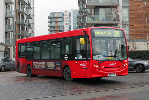 Route 235, Abellio London 8580, YX61GBE, Great West Quarter
