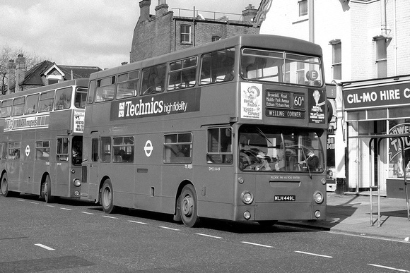 Route 160A, London Transport, DMS1449, MLH449L, Catford