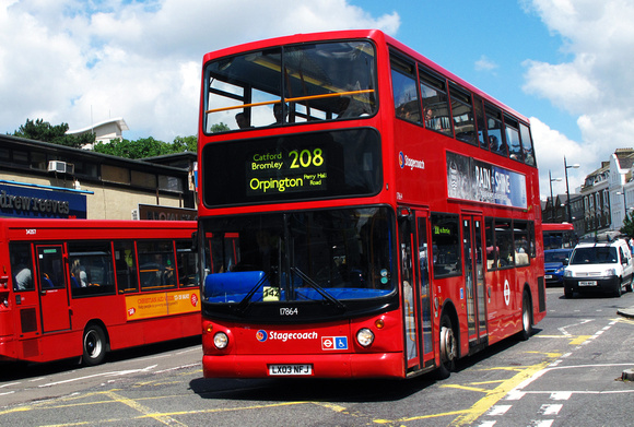 Route 208, Stagecoach London 17864, LX03NFJ, Bromley