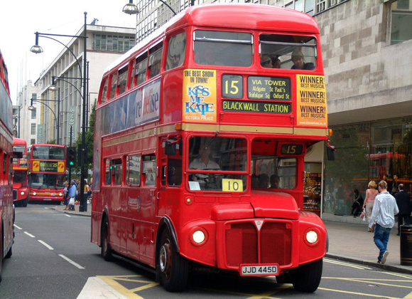 Route 15, Stagecoach London, RML2445, JJD445D, Oxford Street