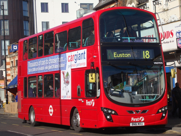 Route 18, First London, VN37970, BN61MXU,  Harlesden