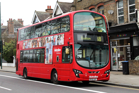 Route 18, Metroline, VW1846, BF60UUC, Harrow Road