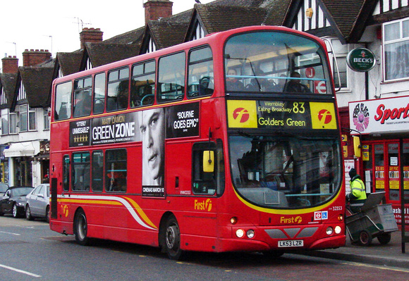 Route 83, First London, VNW32353, LK53LZR, Wembley