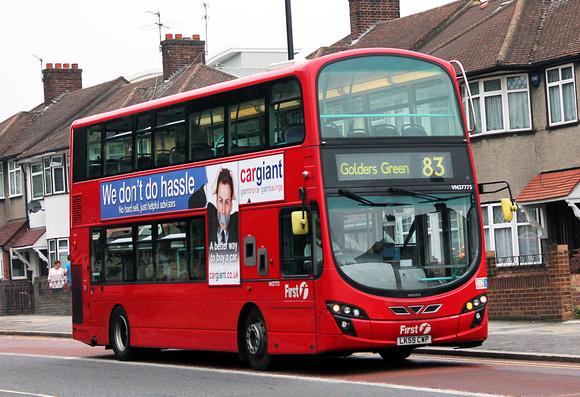 Route 83, First London, VN37775, LK59CWP, Ealing Hospital
