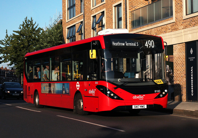 London Bus Routes | Route 490: Heathrow Terminal 5 - Richmond, Pools on ...