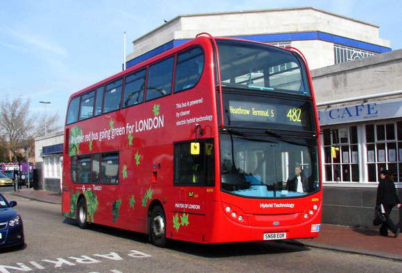 Route 482, Transdev, ADH1, SN58EOR, Hounslow West
