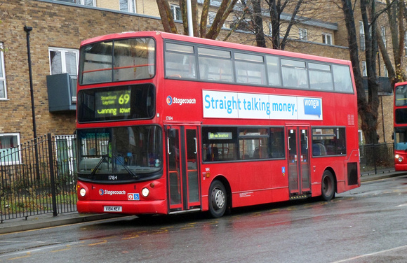 Route 69, Stagecoach London 17184, V184MEV, Walthamstow