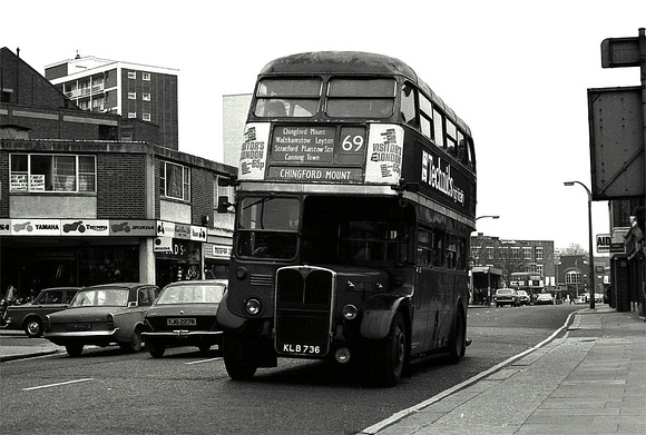 Route 69, London Transport, RT1614, KLB736