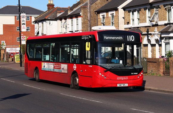 Route 110, London United, DLE30060, SN17MVJ, Hounslow