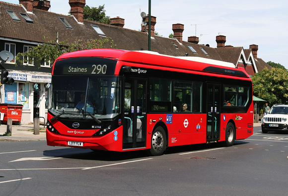 Route 290, London United RATP, BE37061, LD71YLW, Twickenham