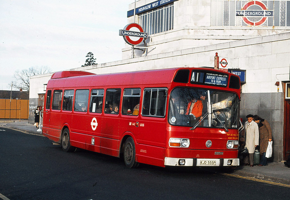Route A1, London Transport, LS555, KJD555P, Hounslow West