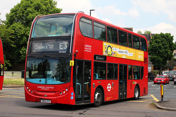 Route E3, London United RATP, ADH45019, SN60BYR, Chiswick