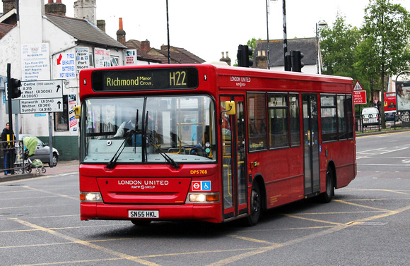 Route H22, London United RATP, DPS708, SN55HKL, Hounslow