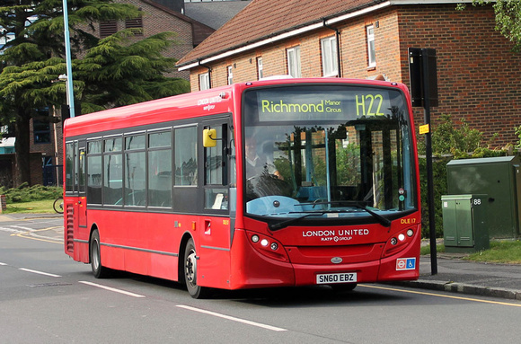 Route H22, London United RATP, DLE17, SN60EBZ, Hounslow
