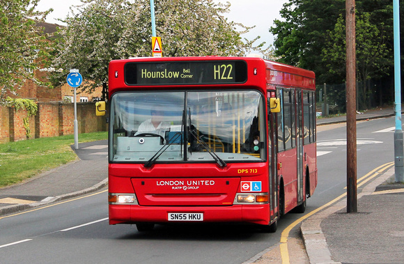 Route H22, London United RATP, DPS713, SN55HKU, Hounslow