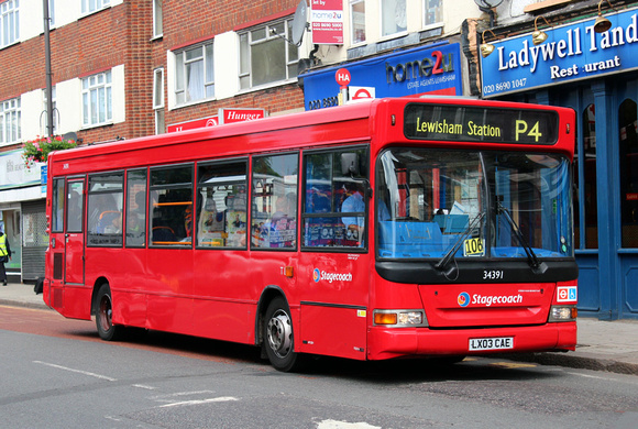 Route P4, Stagecoach London 34391, LX03CAE, Ladywell