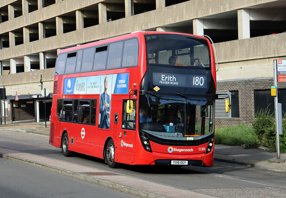 Route 180, Stagecoach London 12383, YX16OGY, Woolwich