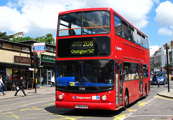 Route 208, Stagecoach London 17368, Y368NHK, Bromley