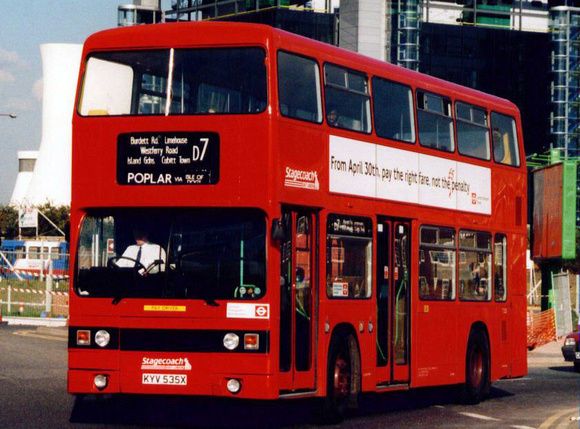 Route D7, Stagecoach London, T535, KYV535X