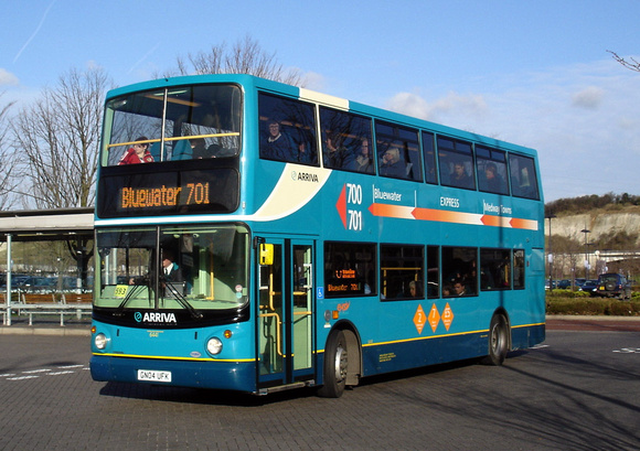 Route 701, Arriva Kent Thameside 6441, GN04UFK, Bluewater