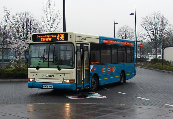 Route 498, Arriva Kent Thameside 1618, GN05ANU, Bluewater