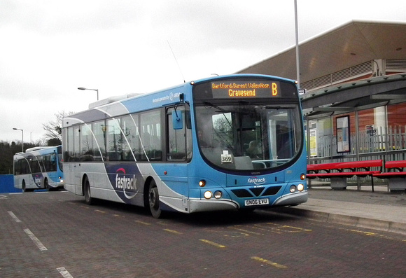 Route B, Arriva Kent Thameside 3813, GN06EVU, Greenhithe