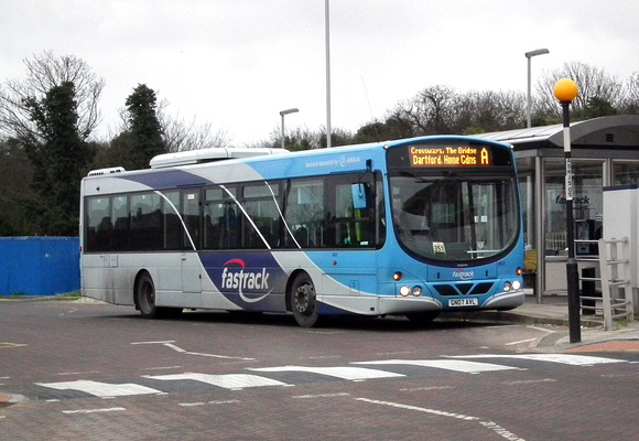 Route A, Arriva Kent Thameside 3823, GN07AVL, Greenhithe