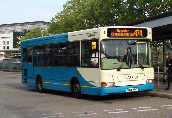 Route 474, Arriva Kent Thameside 1629, GN05AOC, Bluewater