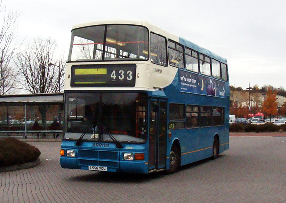 Route 433, Arriva Kent Thameside 5558, L558YCU, Bluewater