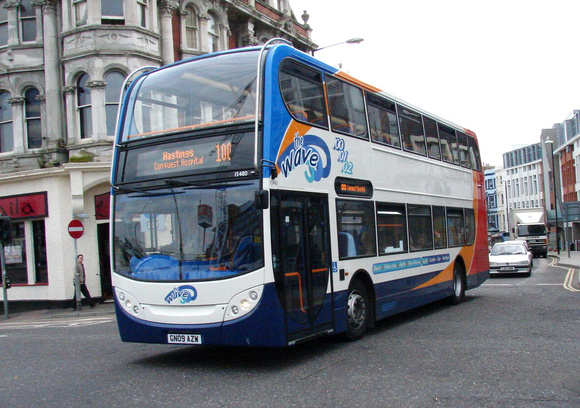 Route 100, Stagecoach East Kent 15480, GN09AZW, Hastings